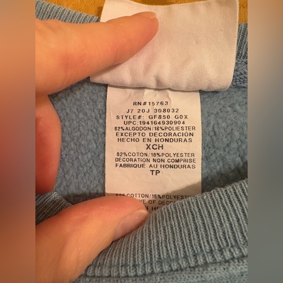 Champion Women's Blue Reverse Weave Sweatshirt - Picture 3 of 5